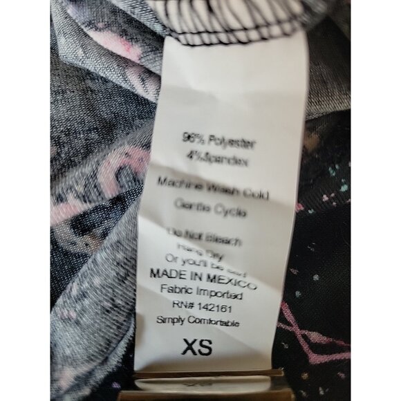 LULAROE Flamingo 3/4 length sleeve shirt top WOMEN'S WOMAN'S EXTRA SMALL - Picture 10 of 12